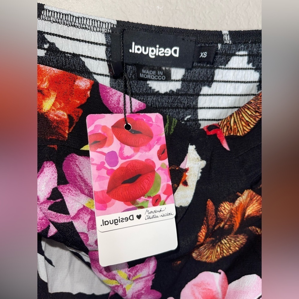 Desigual M. Christian Lacroix Floral Bodysuit Size XS NWT - Picture 8 of 11